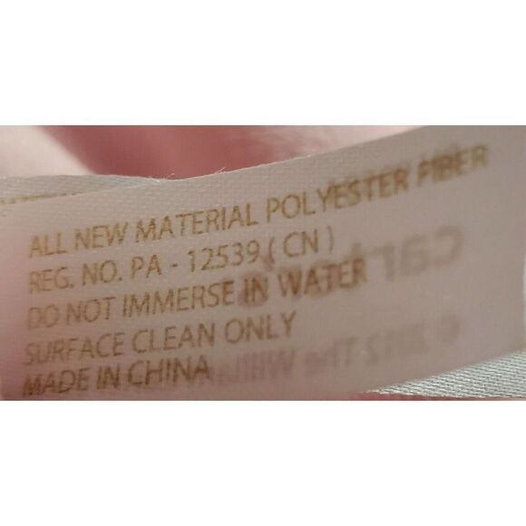 Carters Pink Teddy Bear Rattle Ring Lovey Baby Security Blanket Plush Satin Trim - Picture 8 of 9